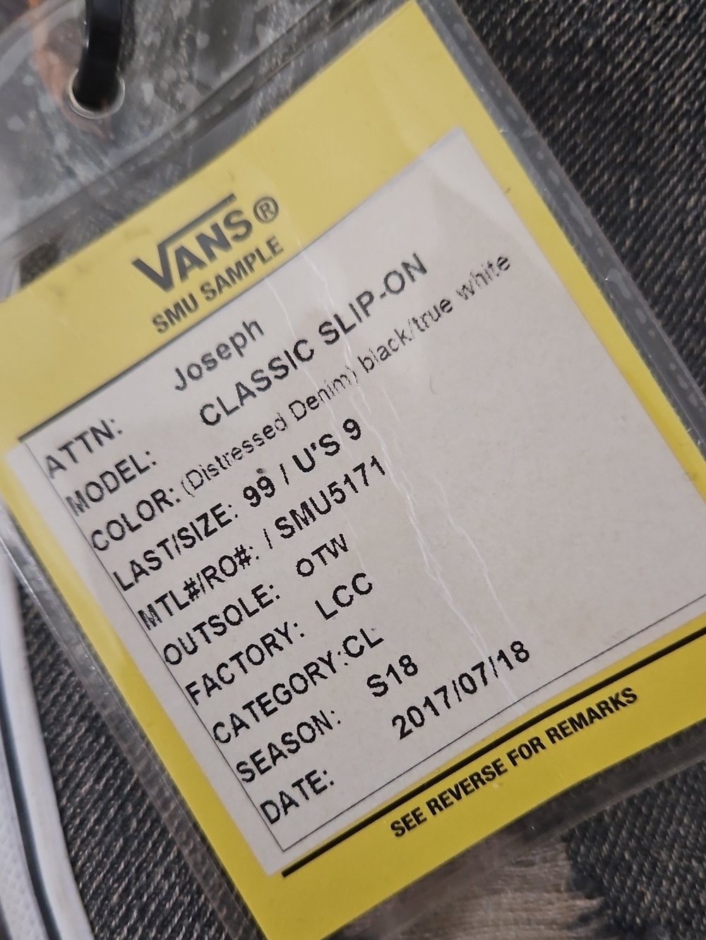 VANS SAMPLE IDEA FROM 2017 RARE - Picture 10 of 13
